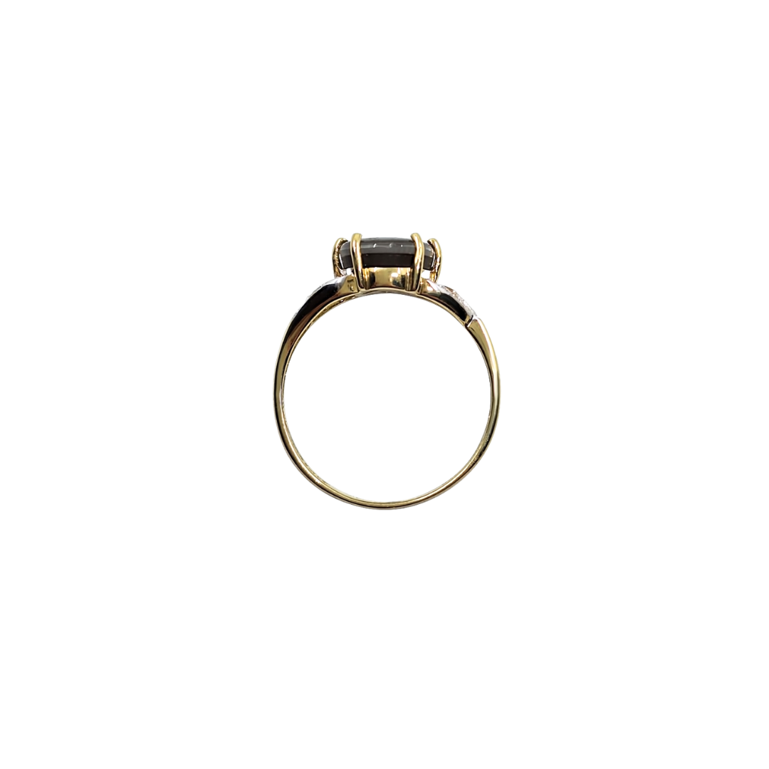 9ct Yellow Gold Ammolite Ring