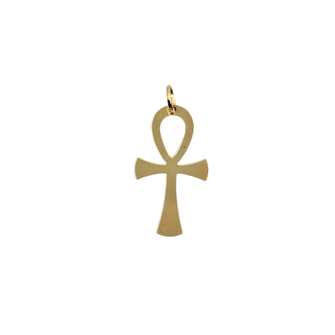 9ct Yellow gold Ankh Cross Pendant
