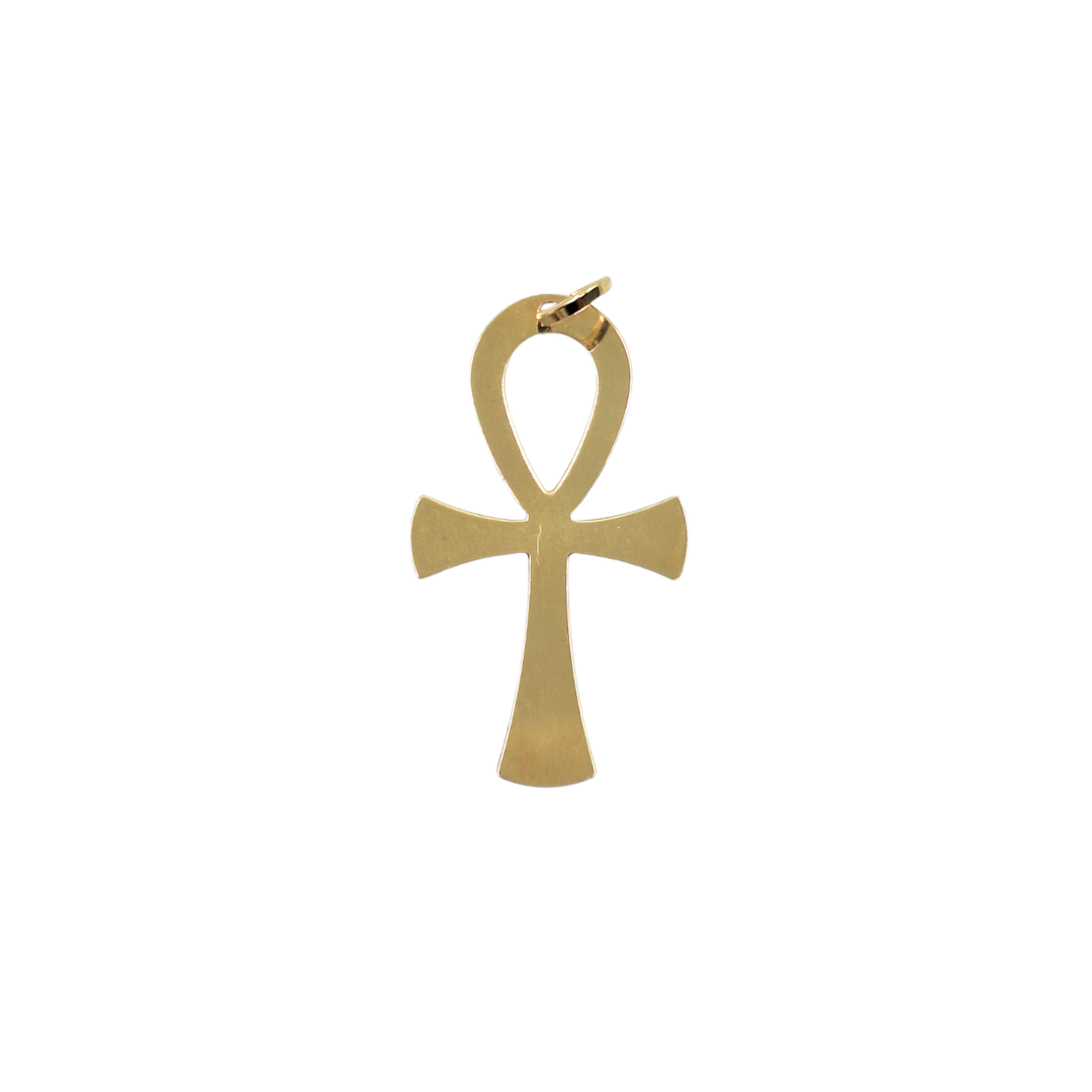 9ct Yellow gold Ankh Cross Pendant