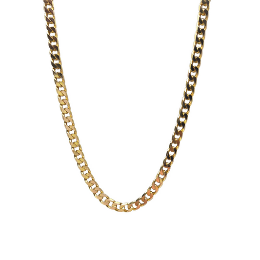 9ct Yellow Gold Curb Chain 20"