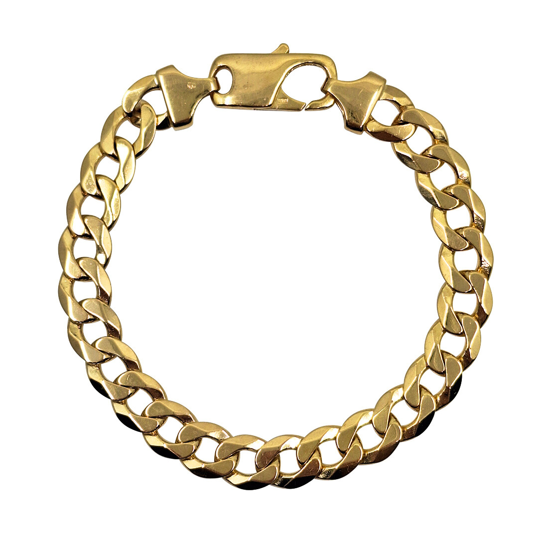 9ct Yellow Gold Curb Link Bracelet