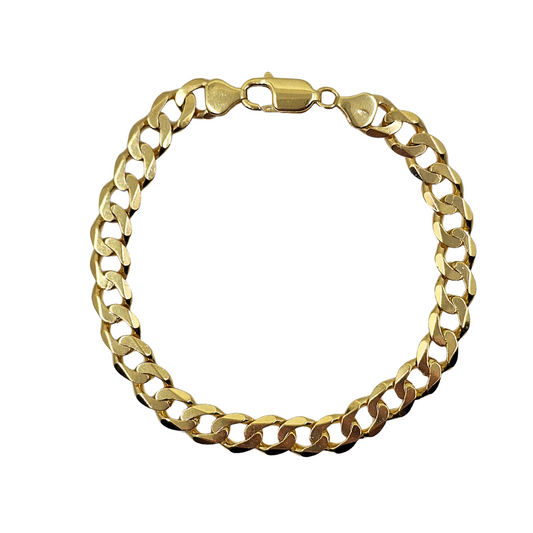 9ct Yellow Gold Curb Bracelet