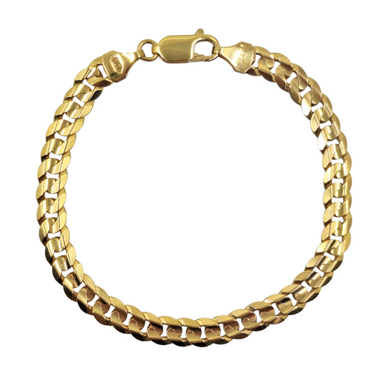 9ct Yellow Gold Curb Bracelet