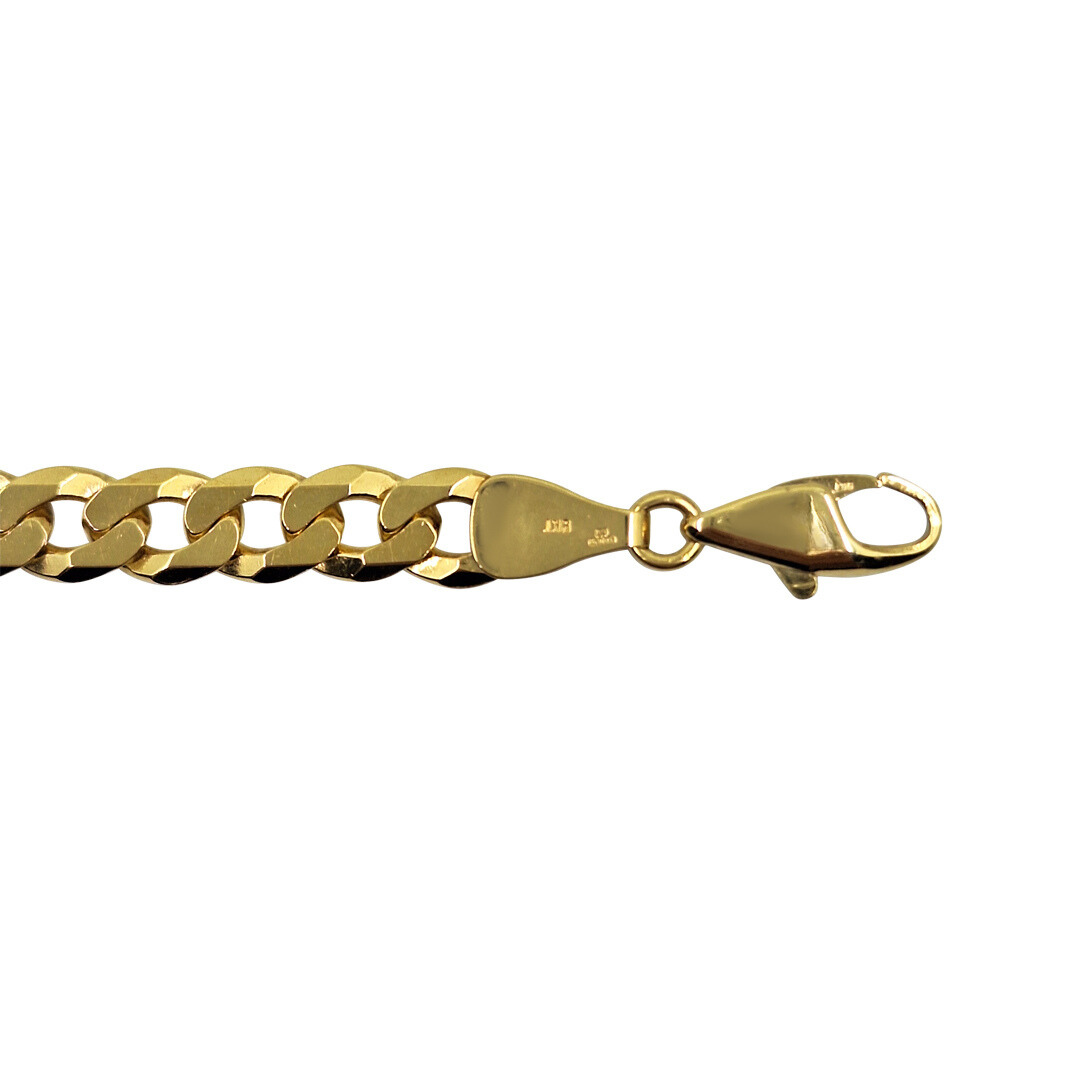 9ct Yellow Gold Curb Bracelet 7.5"