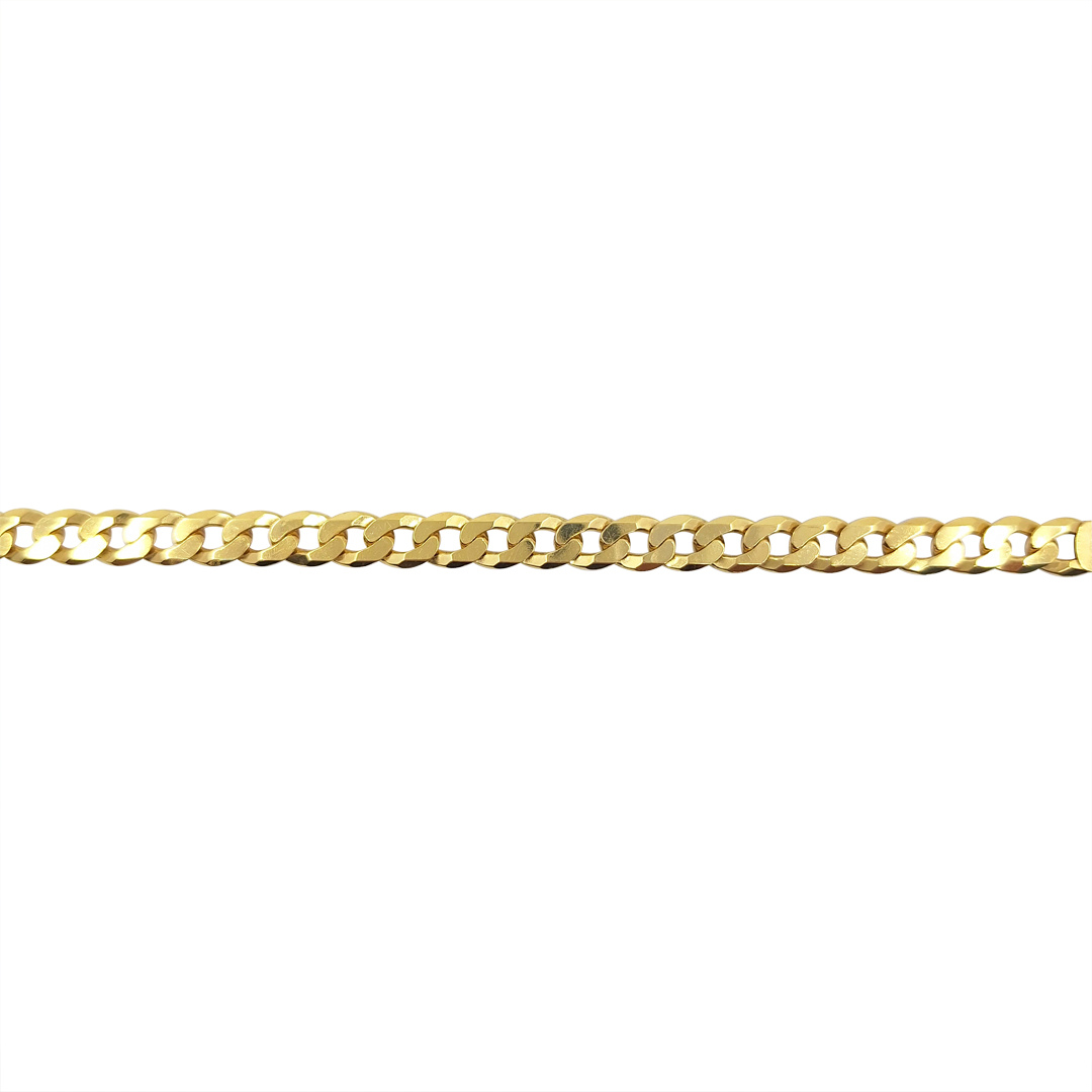 9ct Yellow Gold Curb Bracelet 7.5"