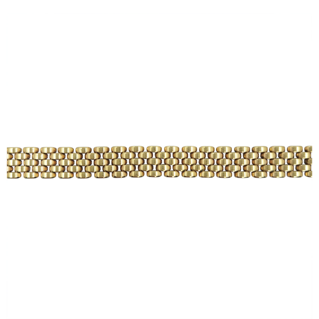 9ct Yellow Gold Panther Link Design Bracelet