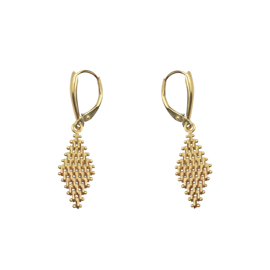 14ct Yellow Gold Articulated Drop Earrings