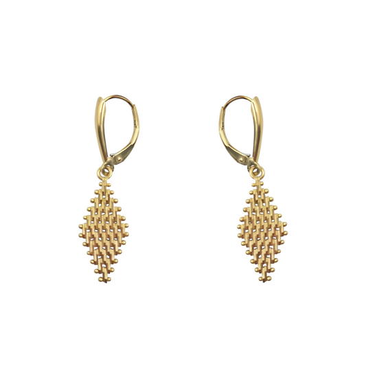 14ct Yellow Gold Articulated Drop Earrings