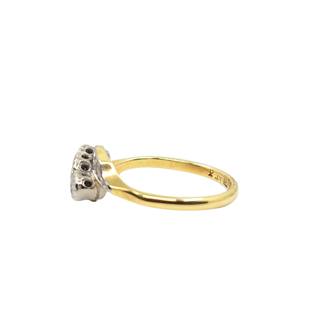 18ct Yellow Gold Diamond 3 Stone Ring