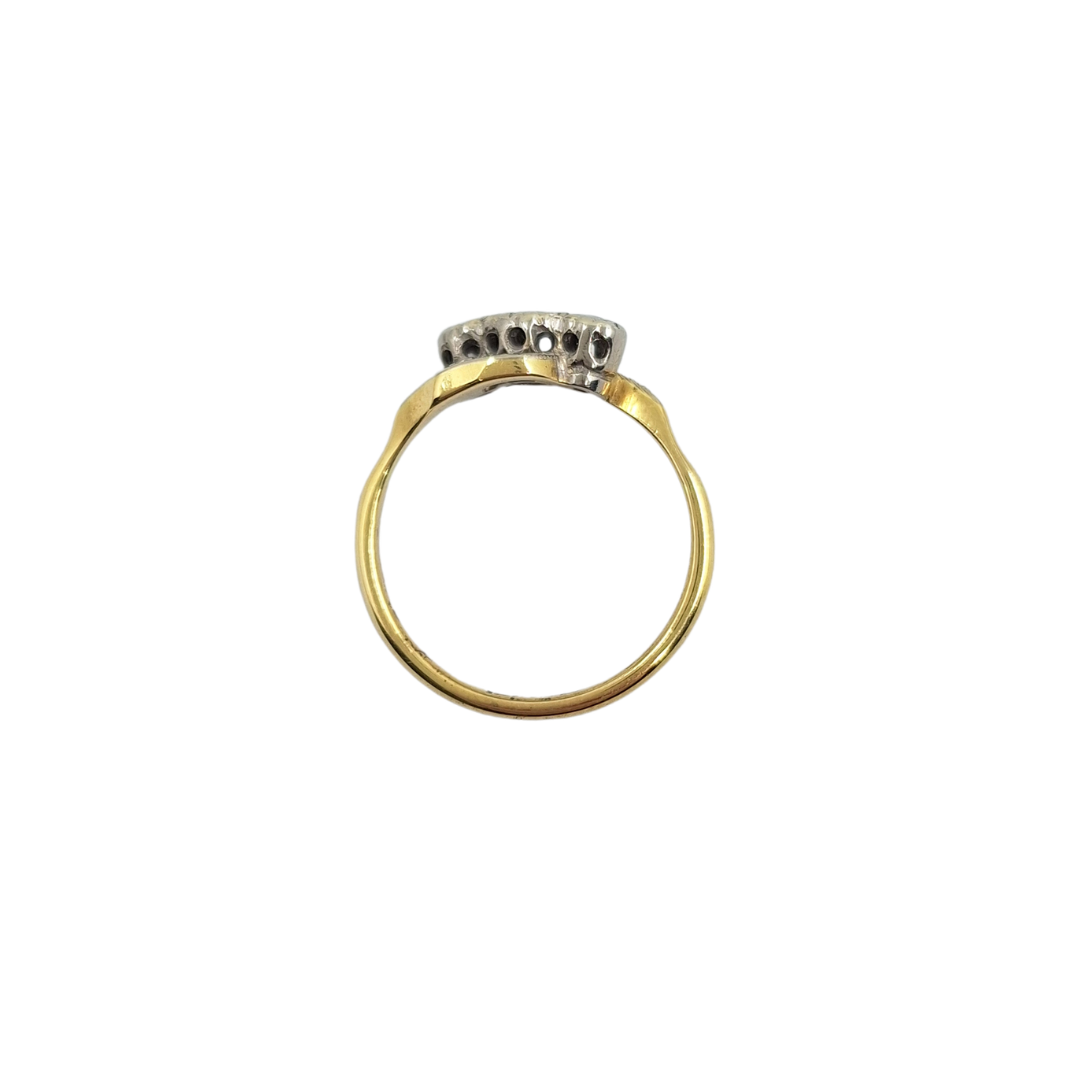 18ct Yellow Gold Diamond 3 Stone Ring
