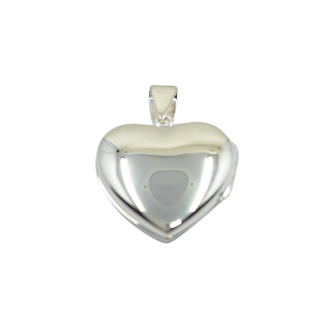 Silver Engraved Heart Locket