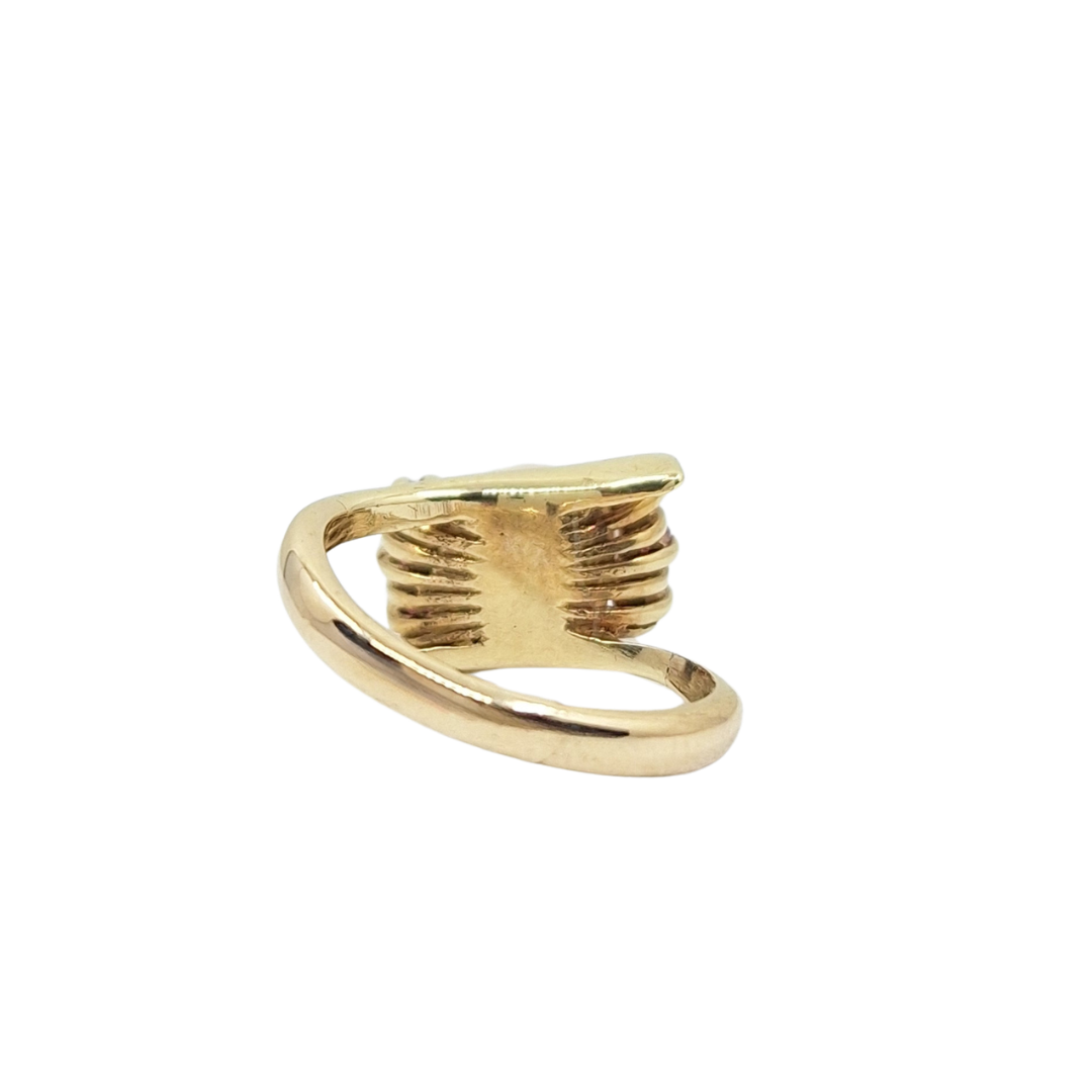 9ct Yellow Gold Pearl & Ruby Ring