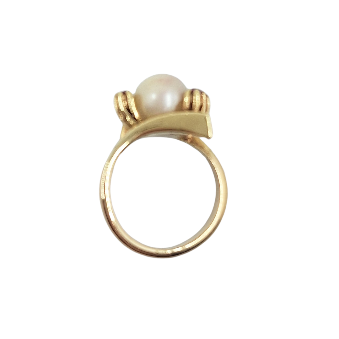 9ct Yellow Gold Pearl & Ruby Ring
