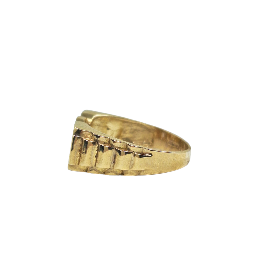 9ct Yellow Gold Plain Dad Ring