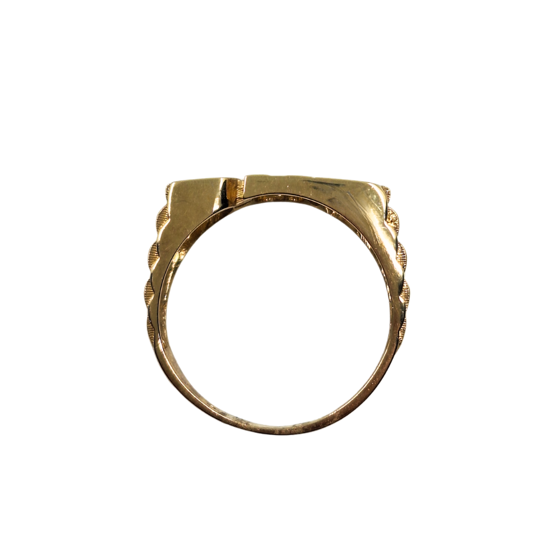 9ct Yellow Gold Plain Dad Ring