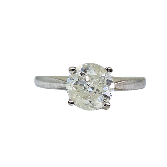 9ct White Gold Diamond Solitaire Ring 1.72ct