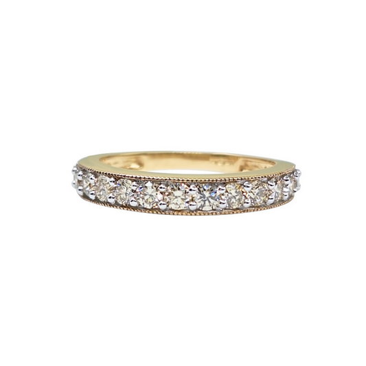 9ct Yellow Gold Diamond Eternity Ring 0.76ct