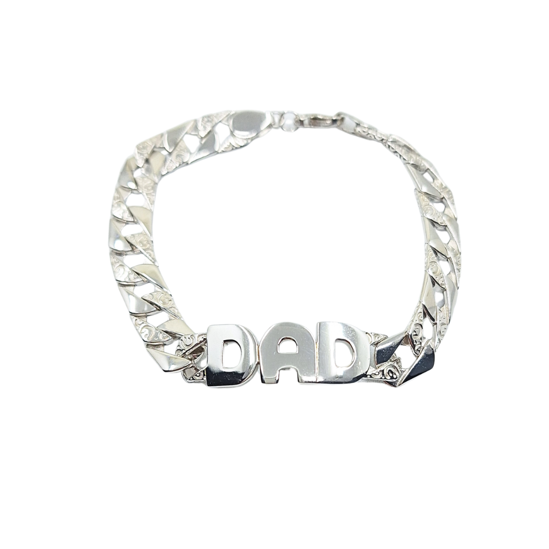 Silver Dad Bracelet