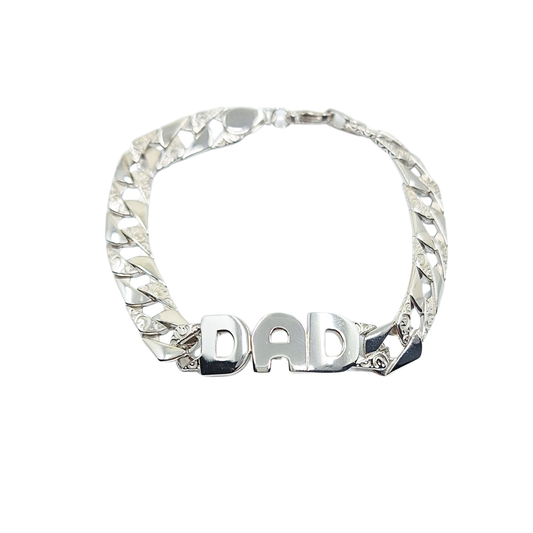 Silver Dad Bracelet