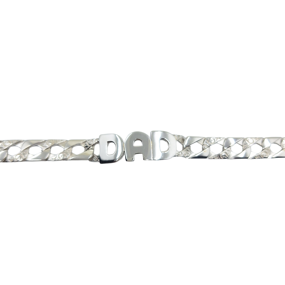 Silver Dad Bracelet