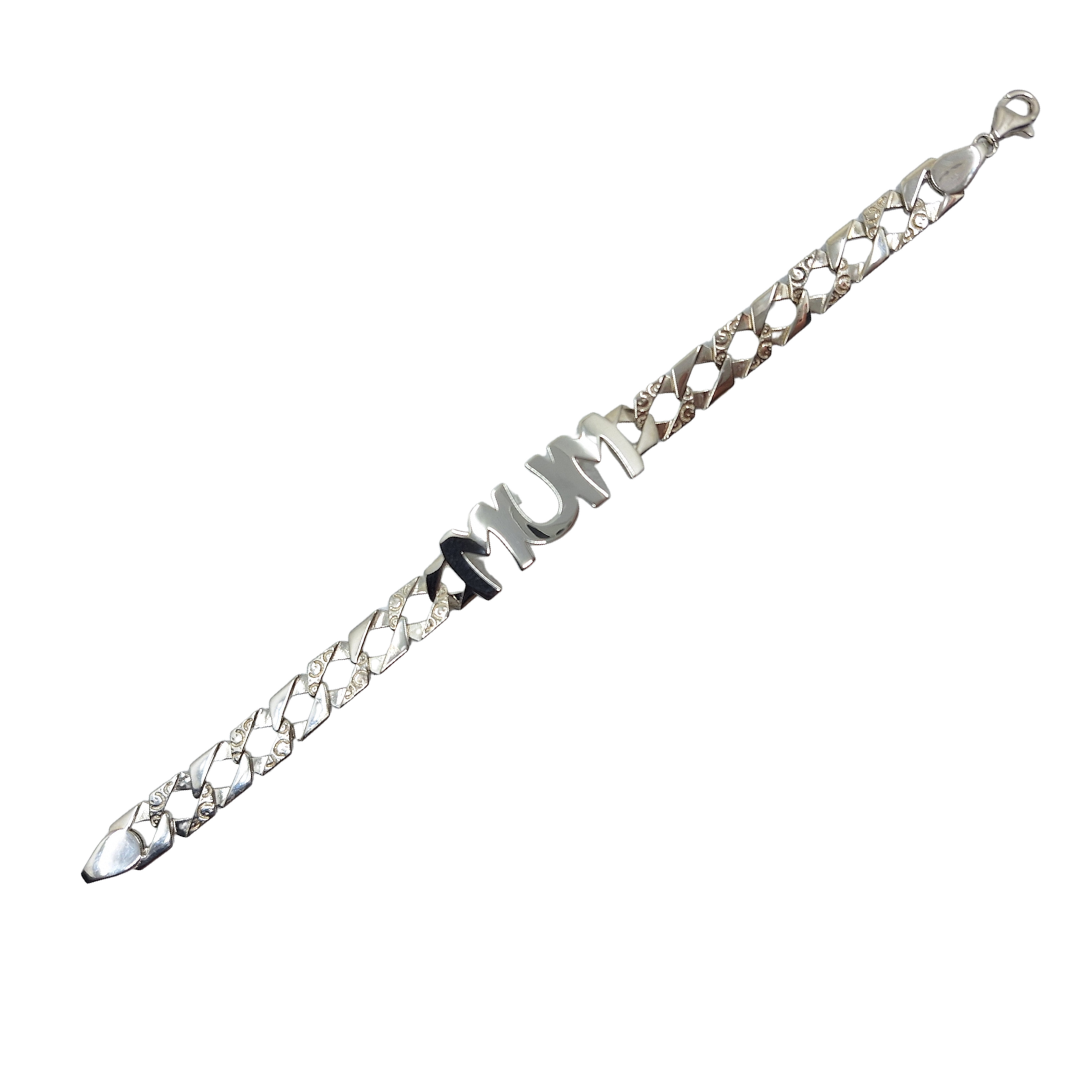Silver Mum Bracelet
