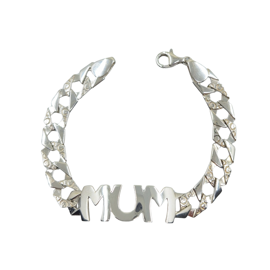 Silver Mum Bracelet