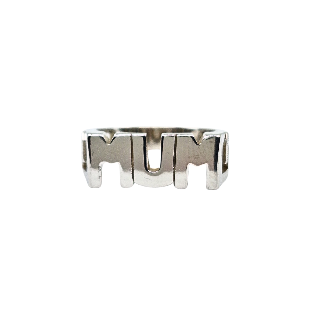 Silver Plain Mum Ring