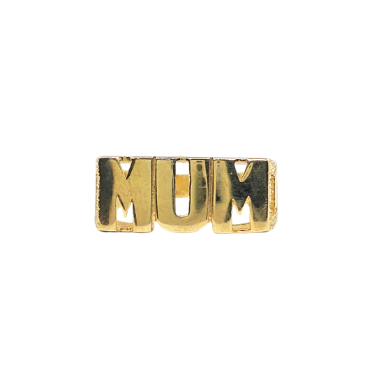 9ct Yellow Gold Plain Mum Ring