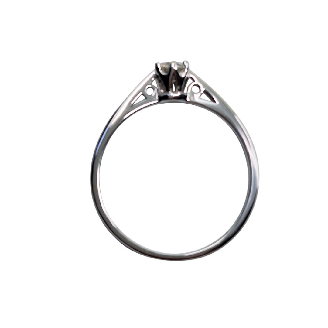 18ct White Gold Diamond Solitaire Ring 0.25ct