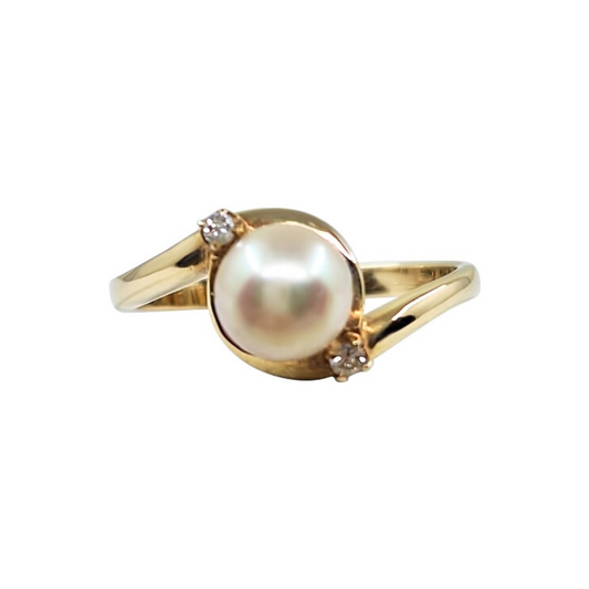 9ct Yellow Gold Pearl Ring