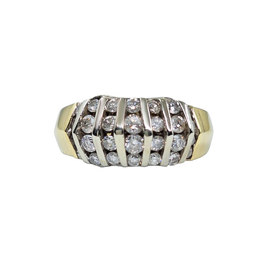 9ct Yellow Gold Diamond Band Ring