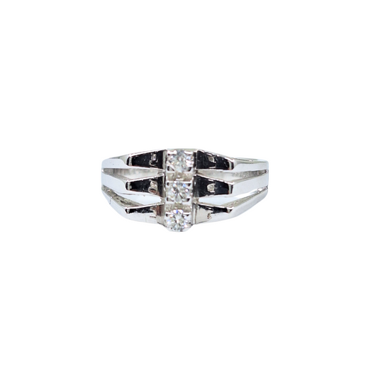 18ct White Gold Diamond 3 Stone Ring