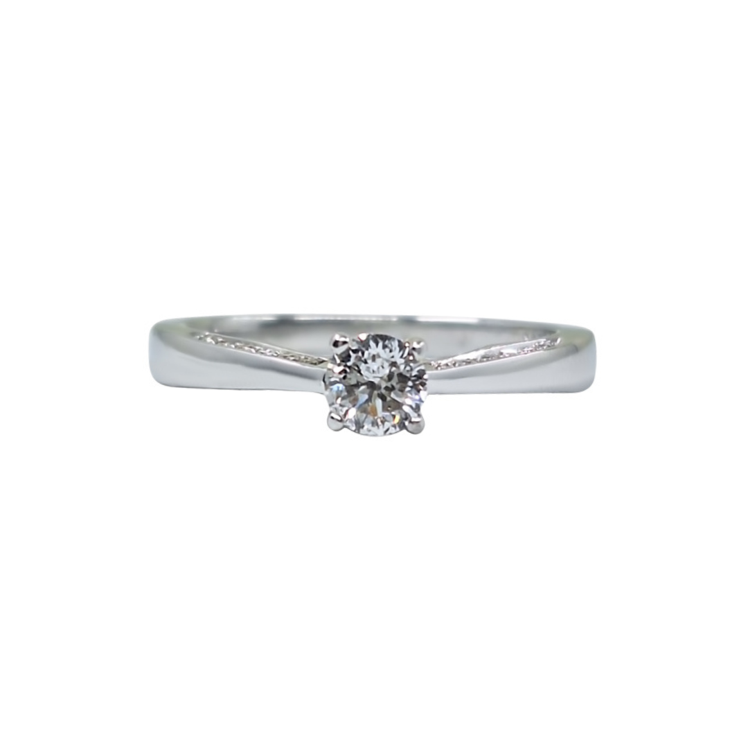 18ct White Gold Diamond Solitaire Ring 0.40ct