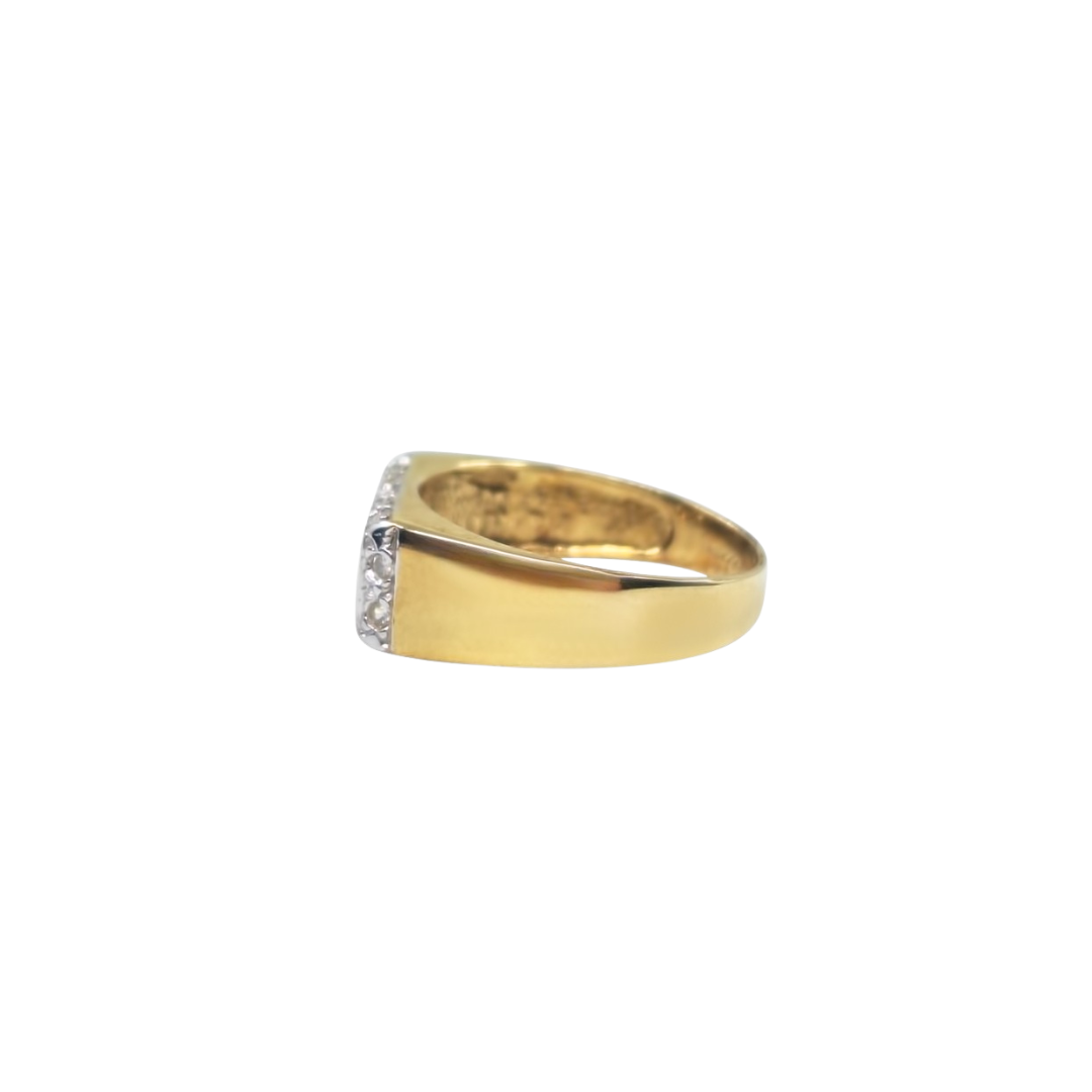 9ct Yellow Gold Cubic Zirconia Nan Ring
