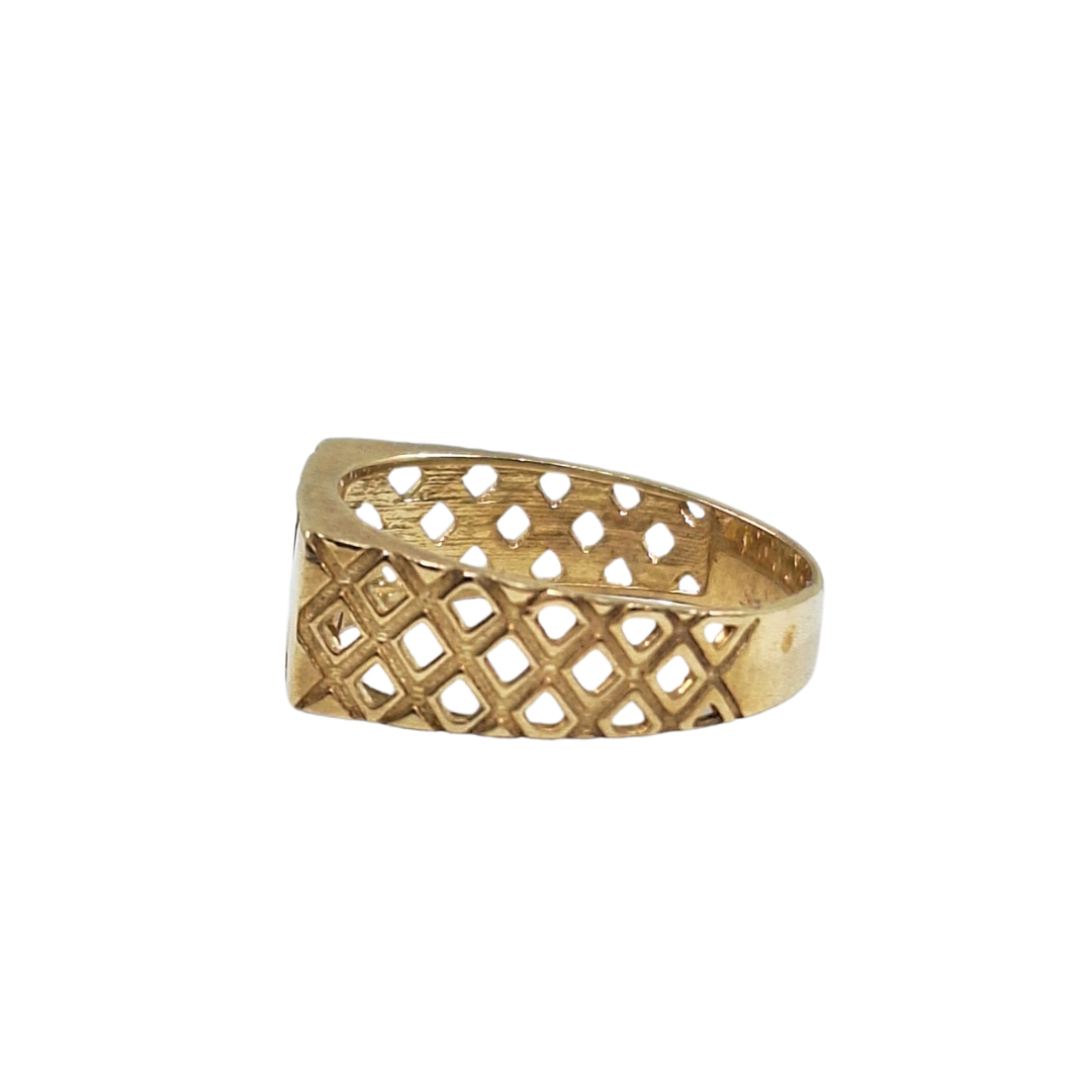 9ct Yellow Gold Plain Mum Ring