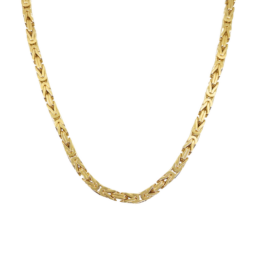 9ct Yellow Gold Byzantine Chain 22*