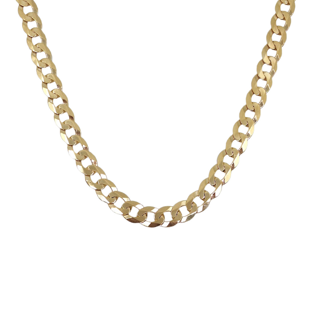 9ct Yellow Gold Curb Chain 24"