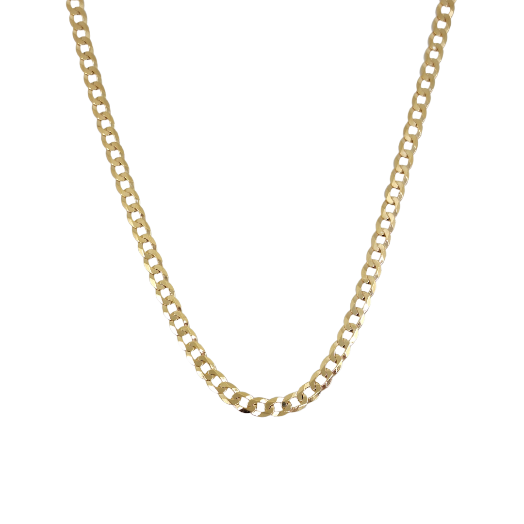 9ct Yellow Gold Curb Chain 24"