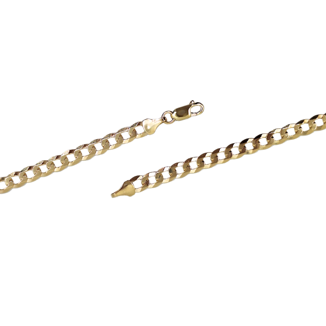 9ct Yellow Gold Curb Chain 24"