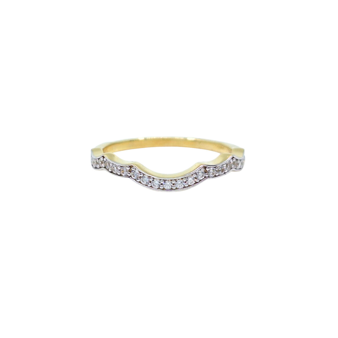 9ct Yellow Gold Cubic Zirconia Ring Set