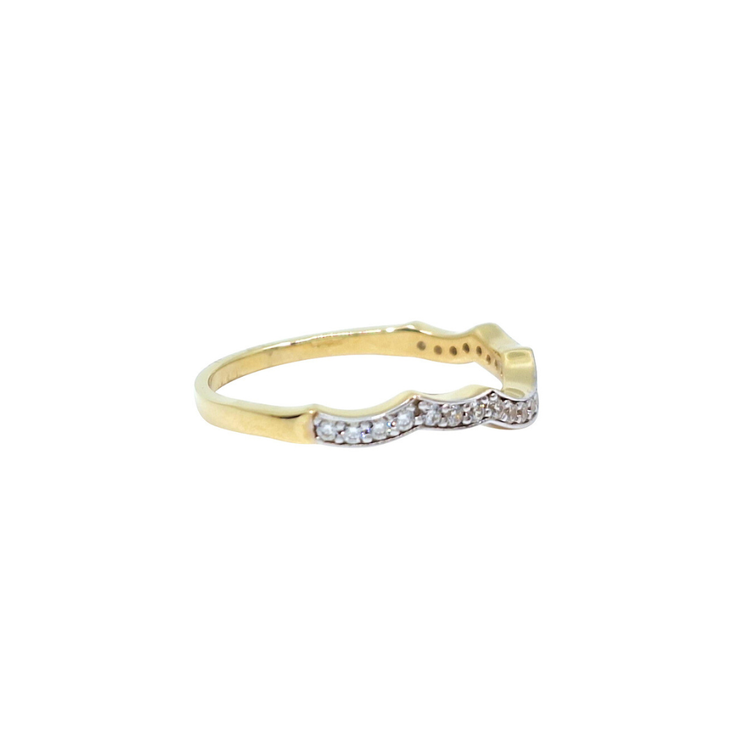 9ct Yellow Gold Cubic Zirconia Ring Set