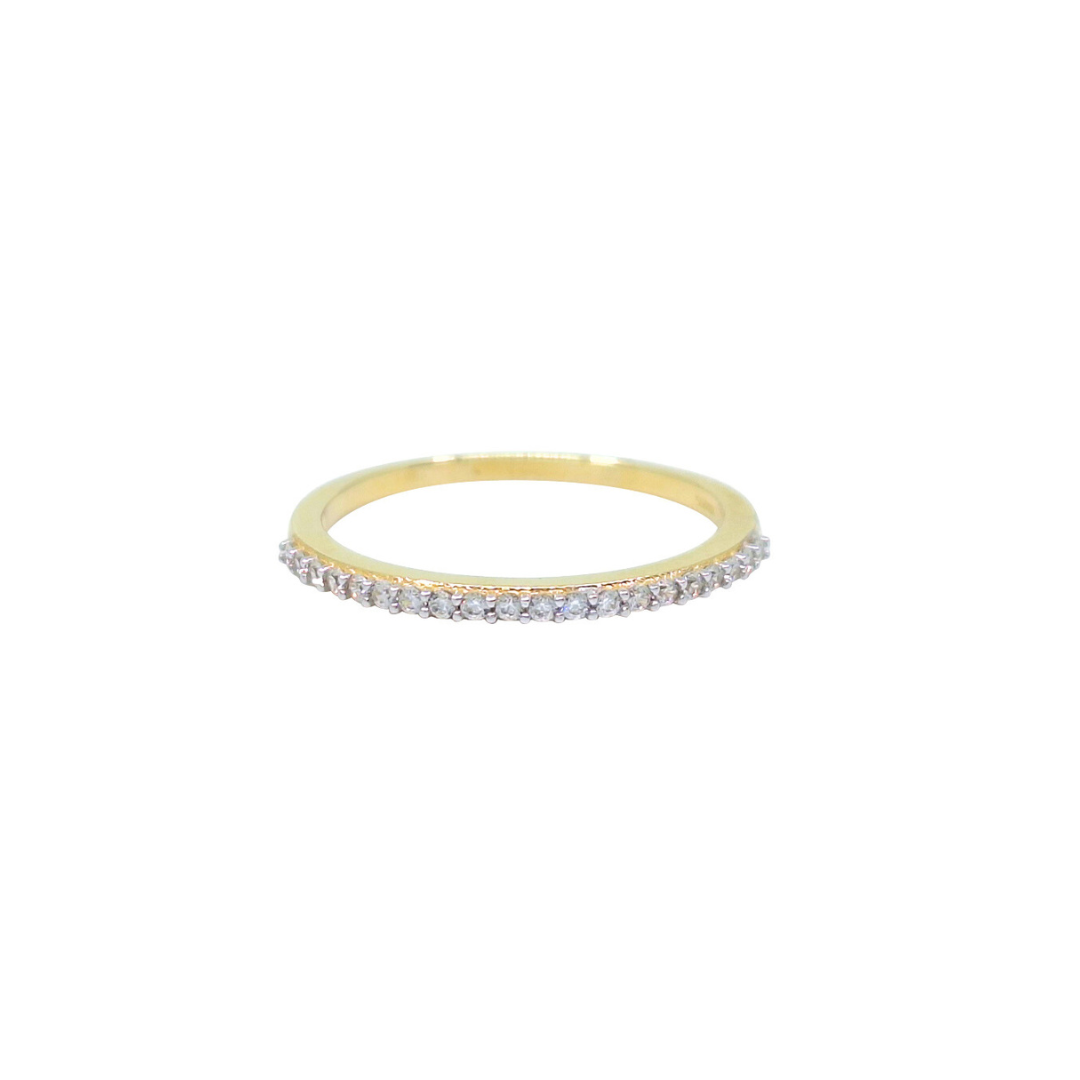 9ct Yellow Gold Cubic Zirconia Ring Set