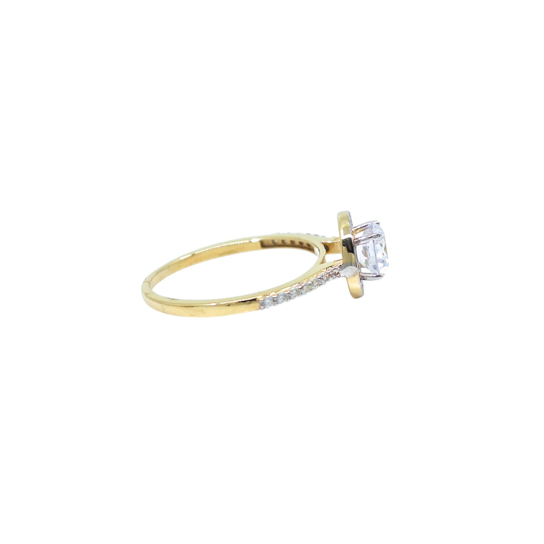 9ct Yellow Gold Cubic Zirconia Ring Set