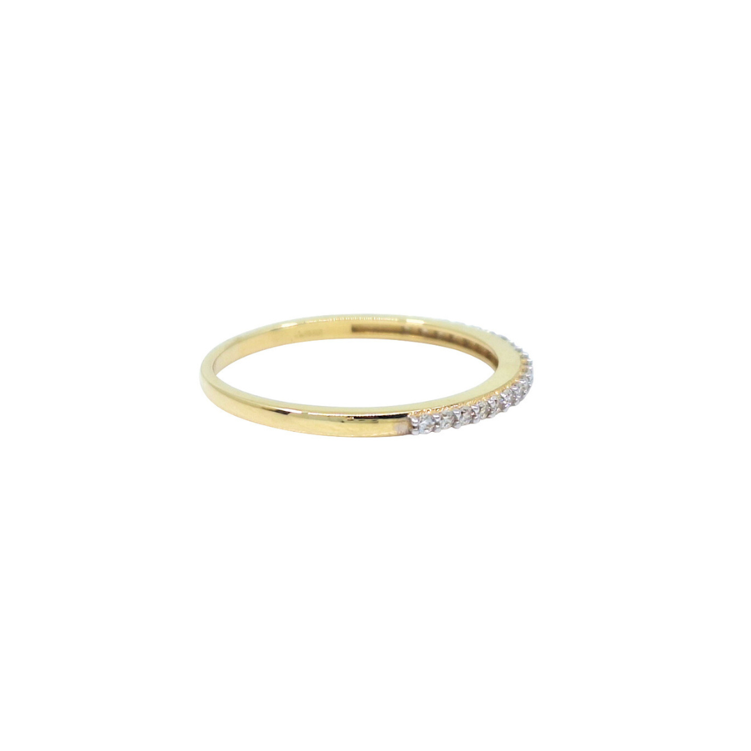 9ct Yellow Gold Cubic Zirconia Ring Set