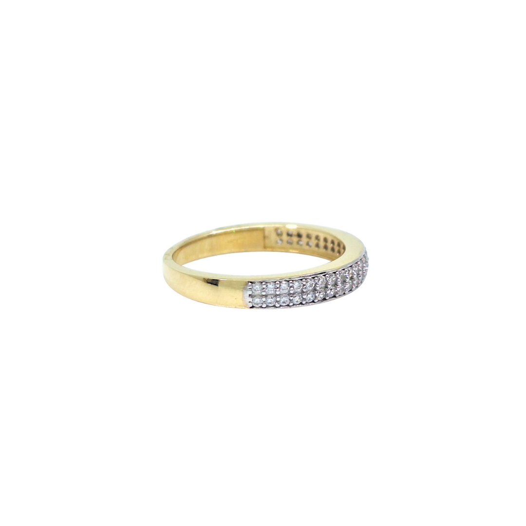 9ct Yellow Gold Cubic Zirconia Ring Set