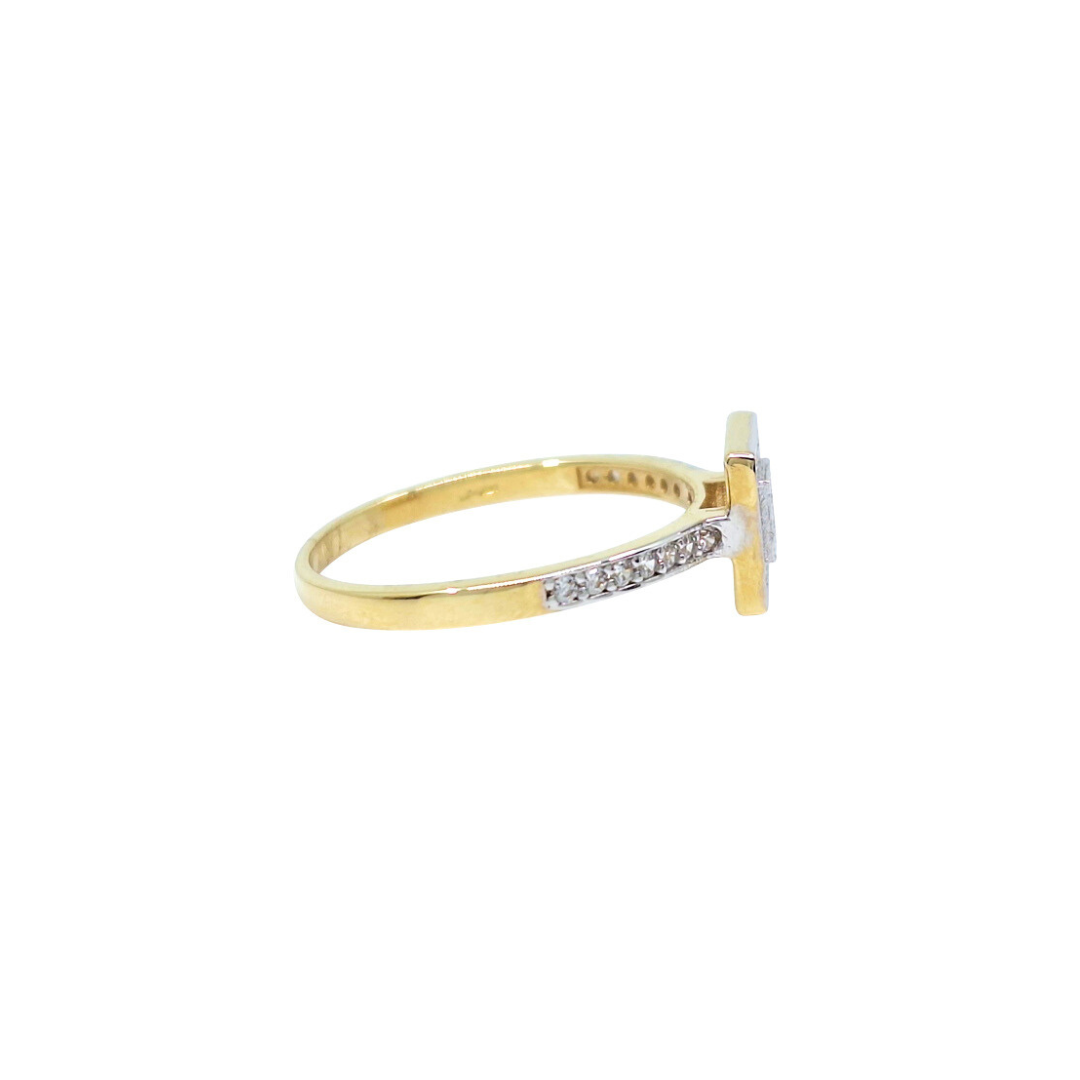 9ct Yellow Gold Cubic Zirconia Ring Set