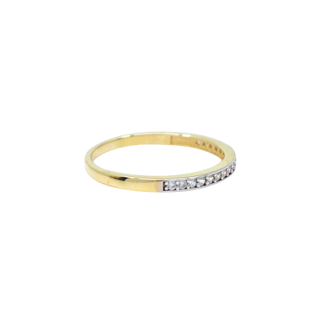 9ct Yellow Gold Cubic Zirconia Ring Set