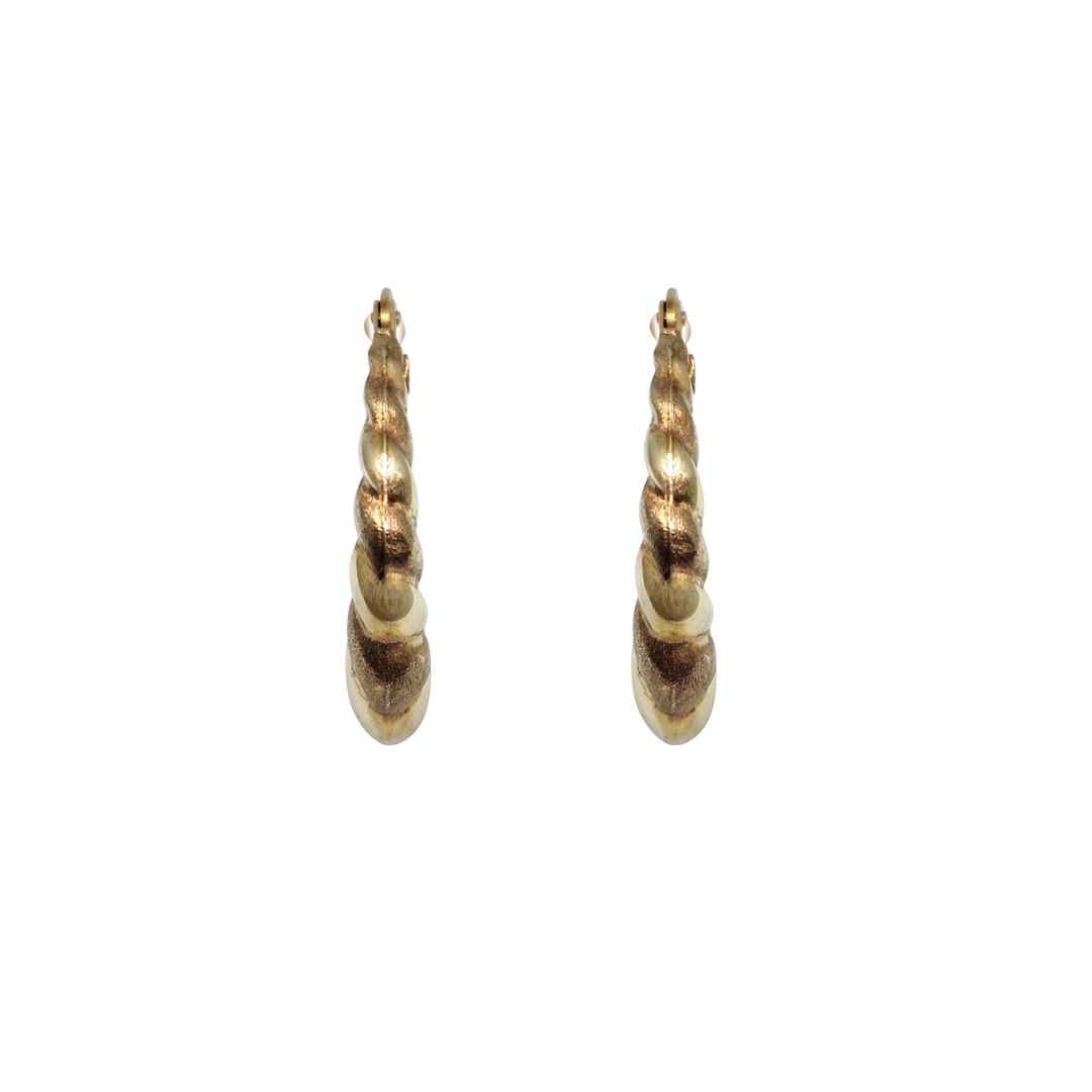 9ct Yellow Gold Creole Earrings