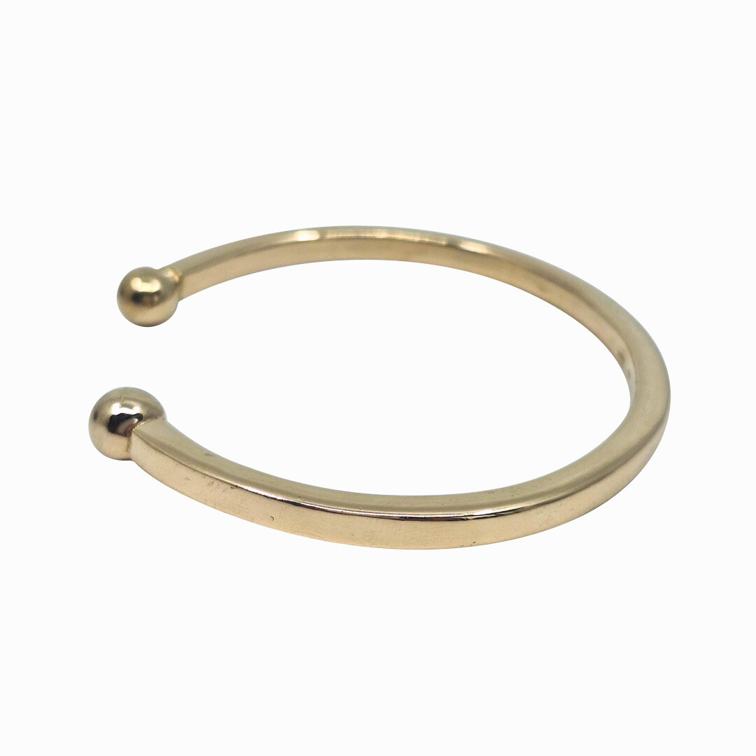 9ct Yellow Gold Solid Torque Bangle