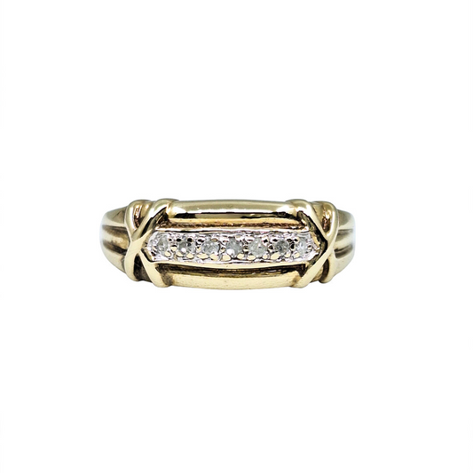 9ct Yellow Gold Diamond Eternity Ring